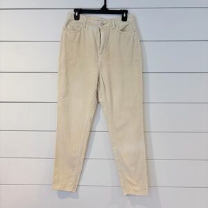 BDG Cream Corduroy Pants High Rise Mom Core Minimalist Neutral 29 Soft Girl